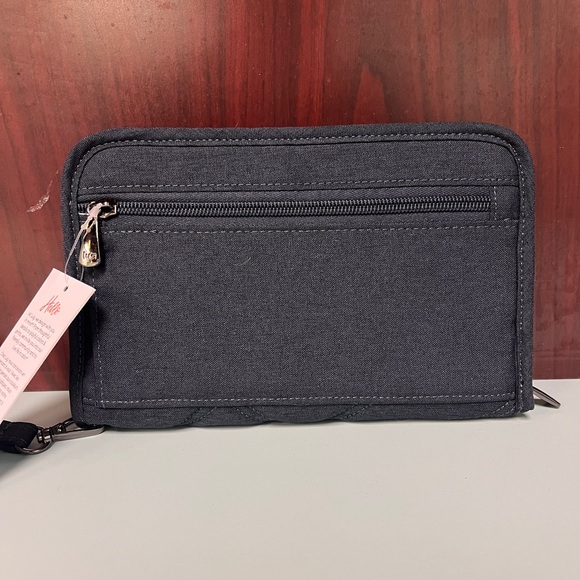 Lug Wallet - Zeppelin - Stylish Gray Quilted Women's Wallet - Picture 2 of 7